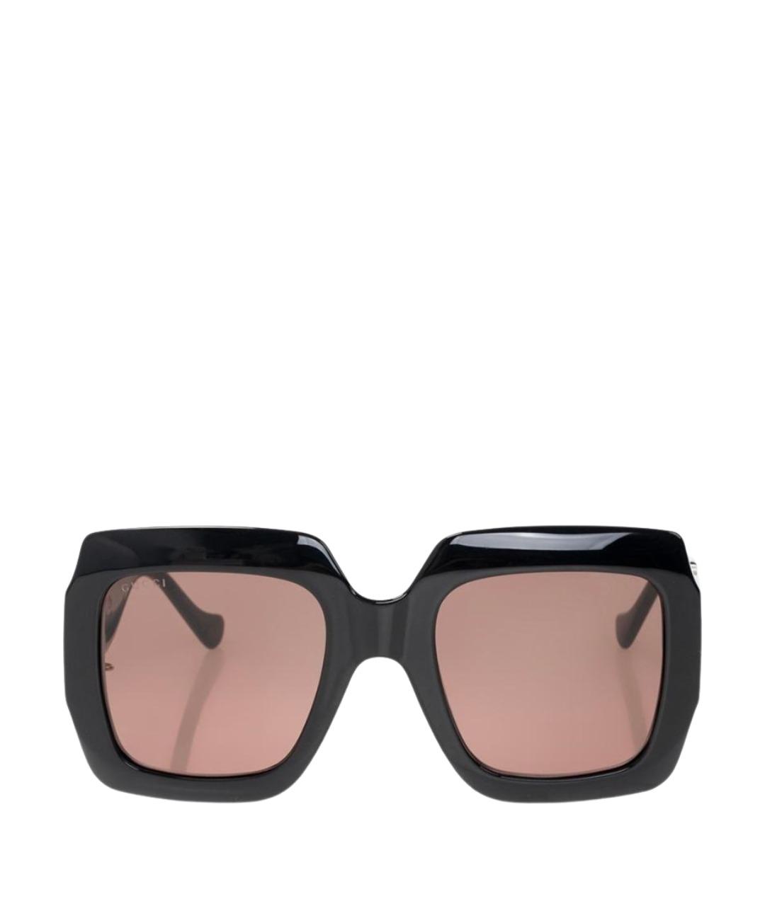 GUCCI Черные пластиковые солнцезащитные очки, фото 1
