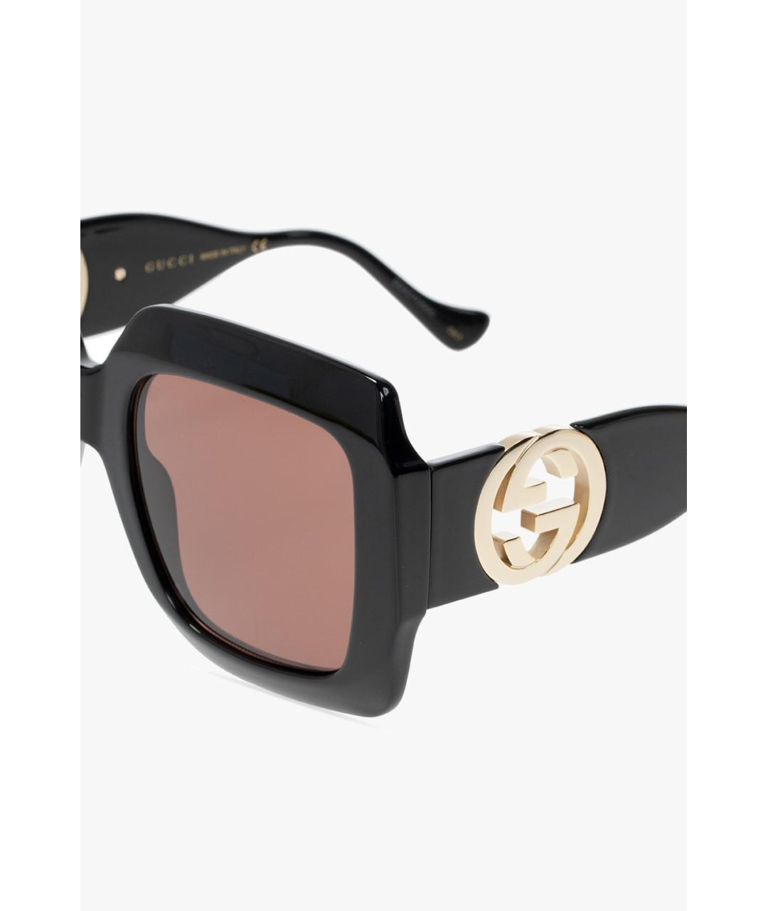 GUCCI Черные пластиковые солнцезащитные очки, фото 5
