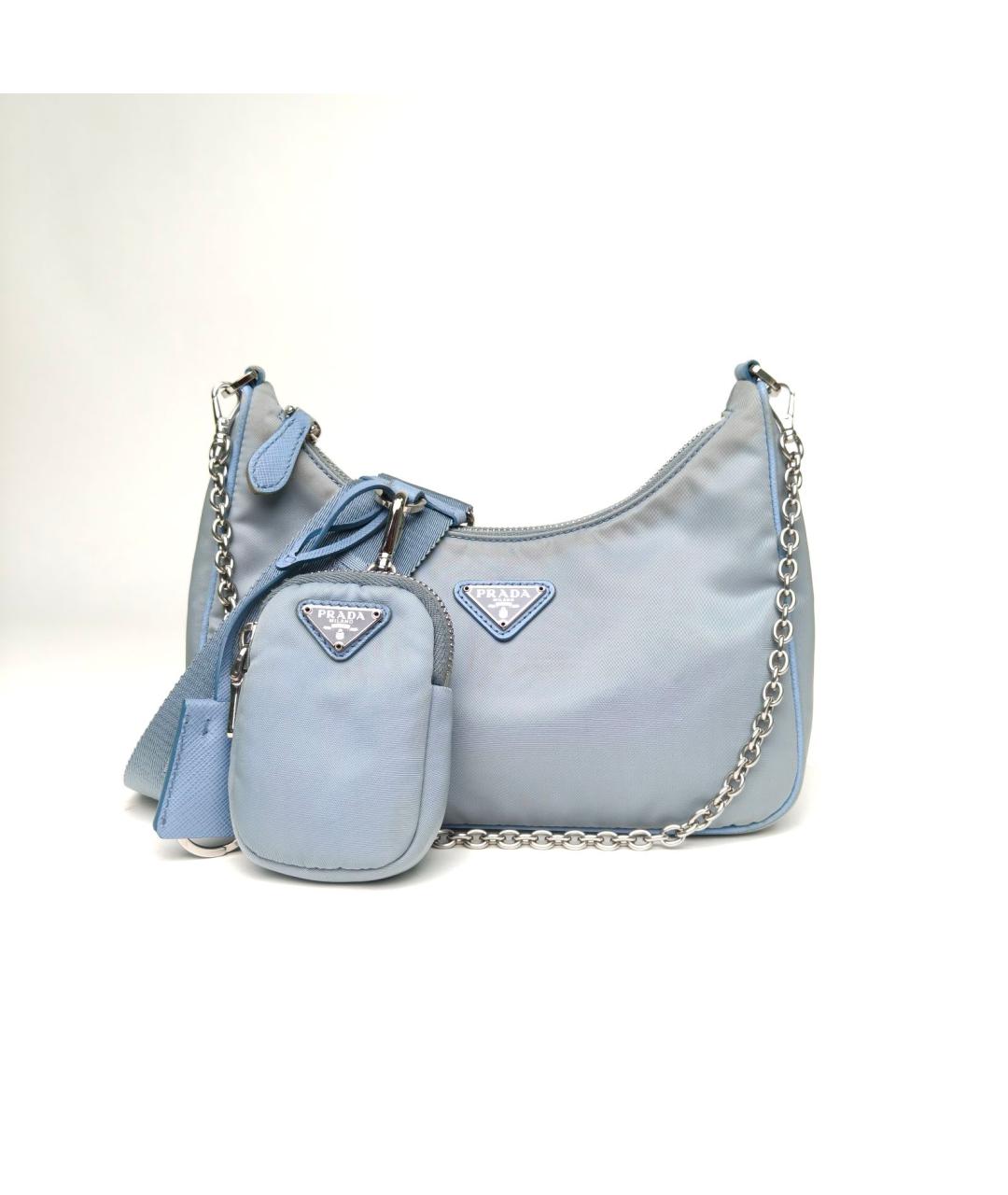 PRADA Голубая сумка через плечо, фото 2