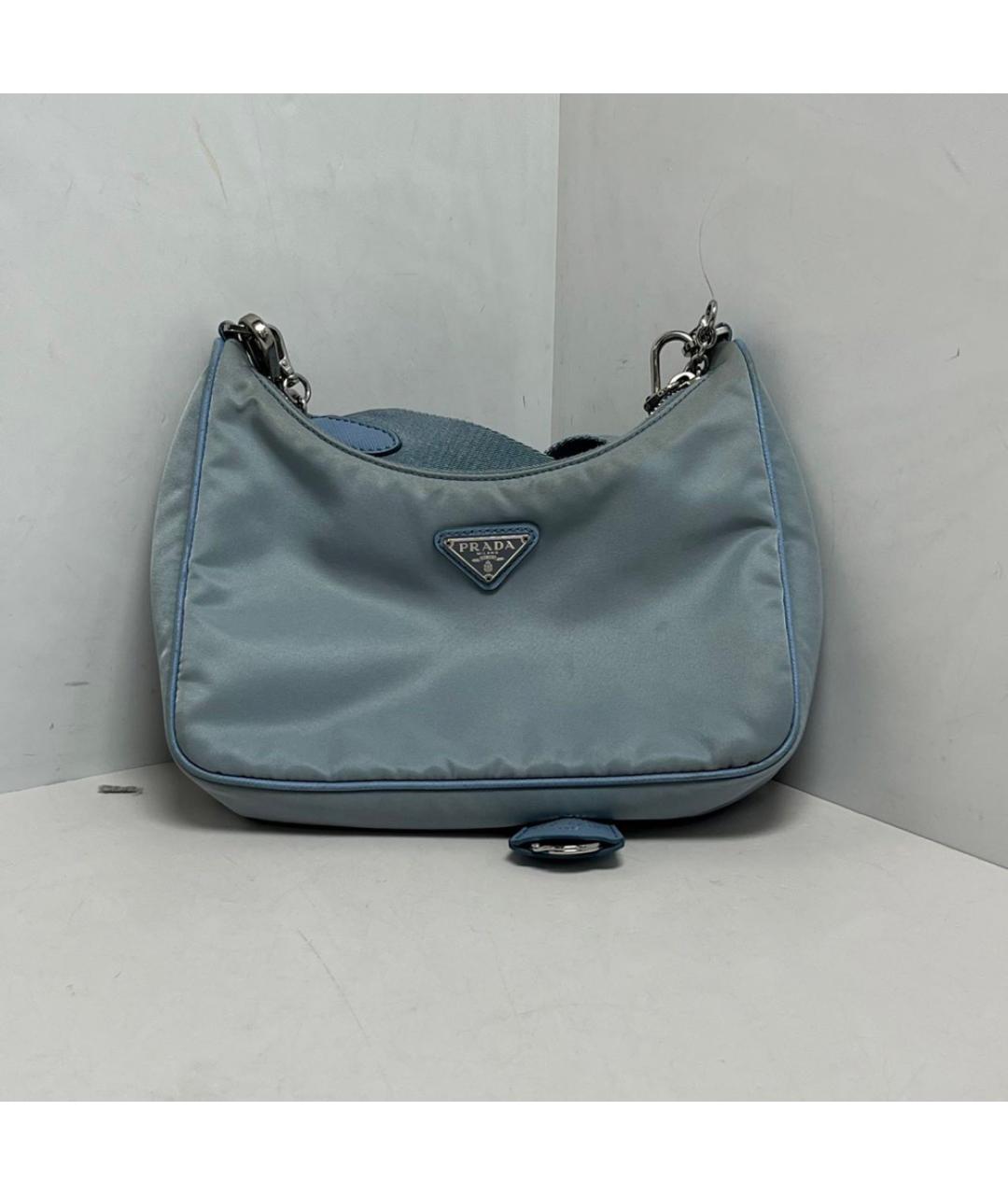 PRADA Голубая сумка через плечо, фото 9