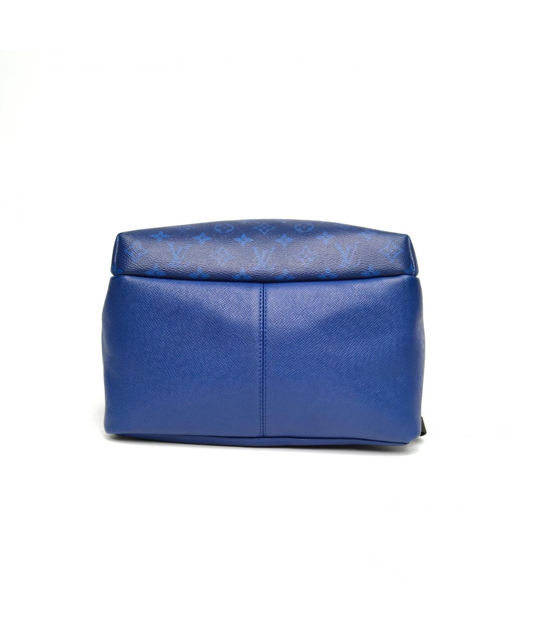 LOUIS VUITTON Темно-синий кожаный рюкзак, фото 6