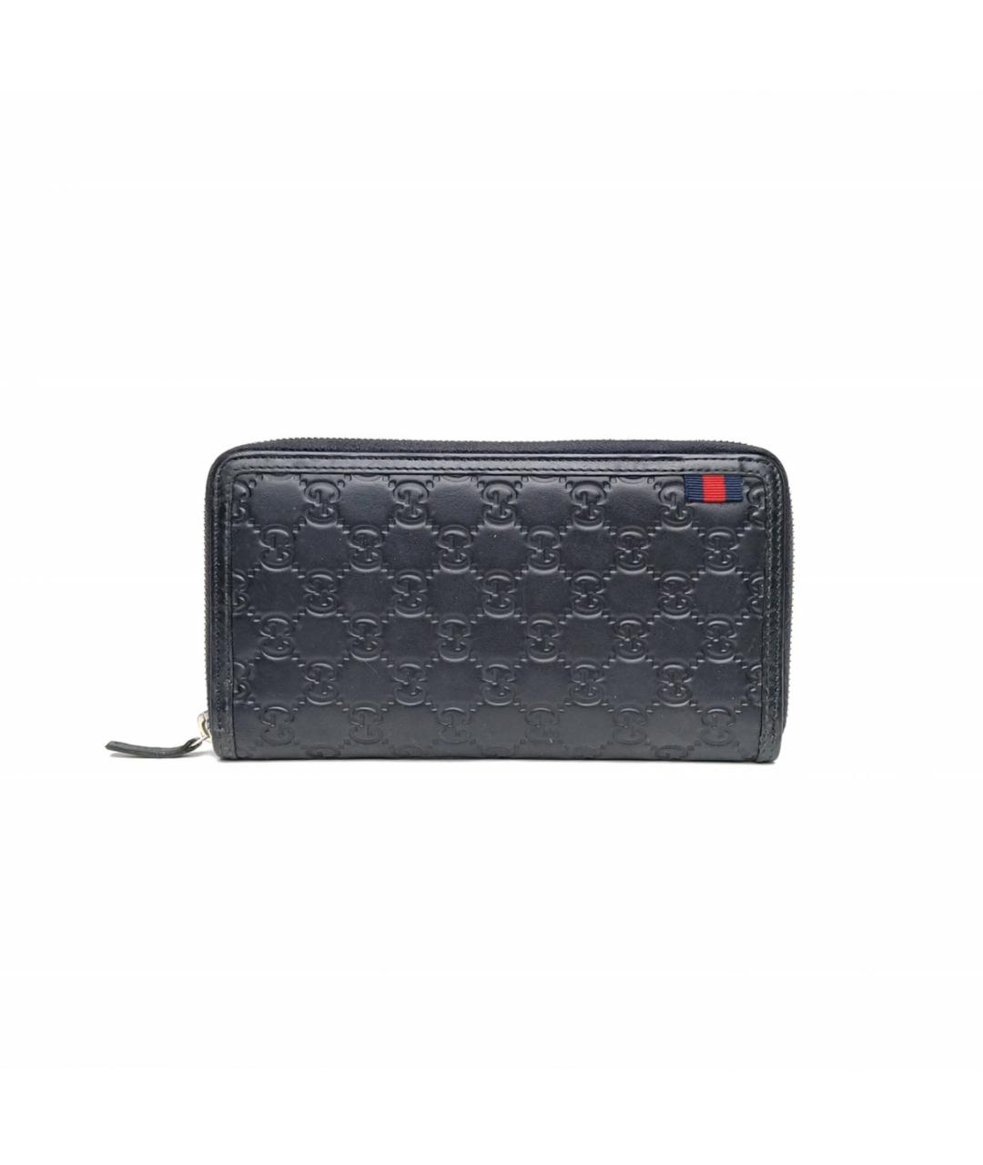 GUCCI Темно-синий кожаный кошелек, фото 2