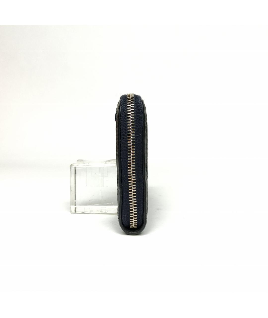 GUCCI Темно-синий кожаный кошелек, фото 3