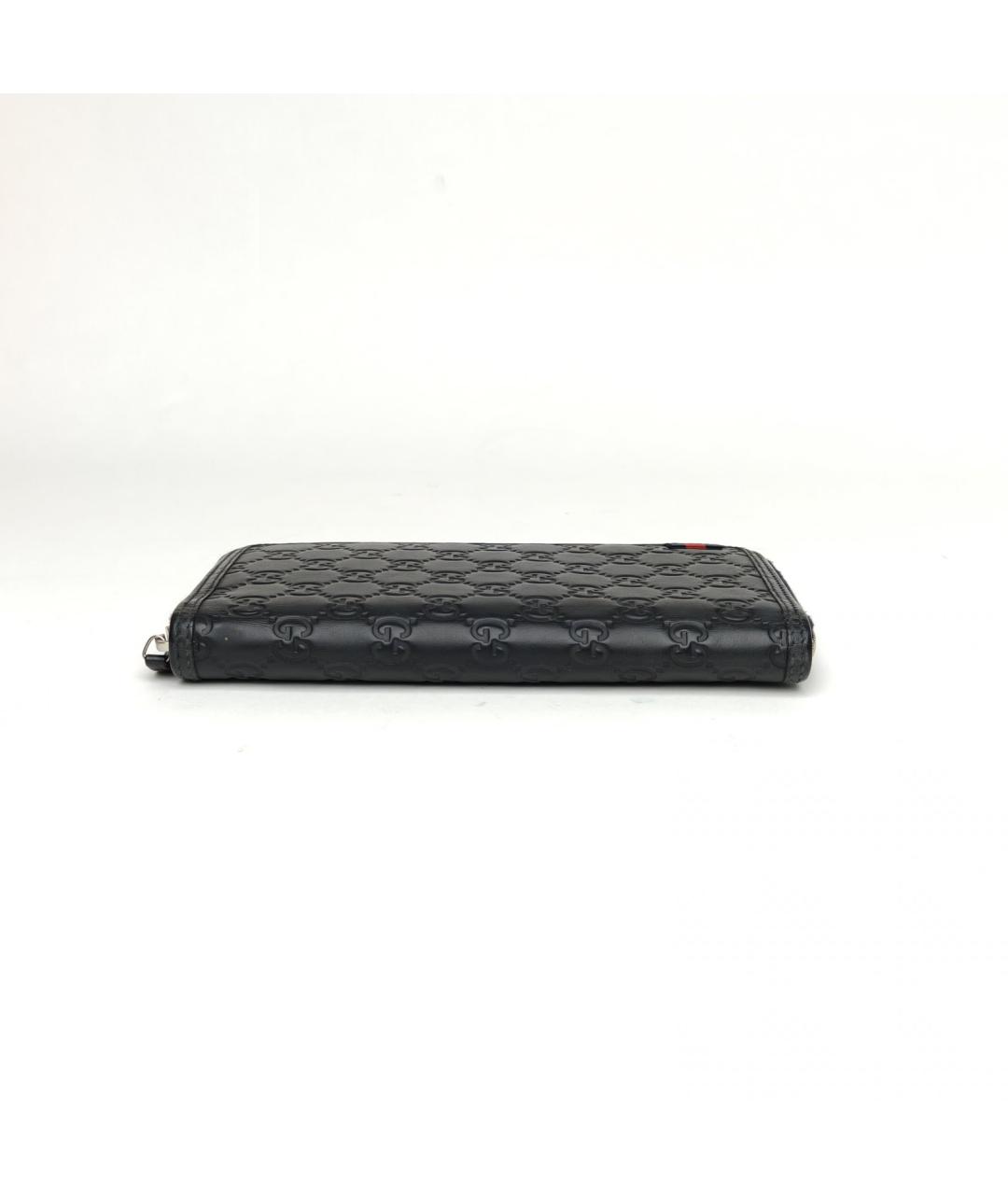 GUCCI Темно-синий кожаный кошелек, фото 6