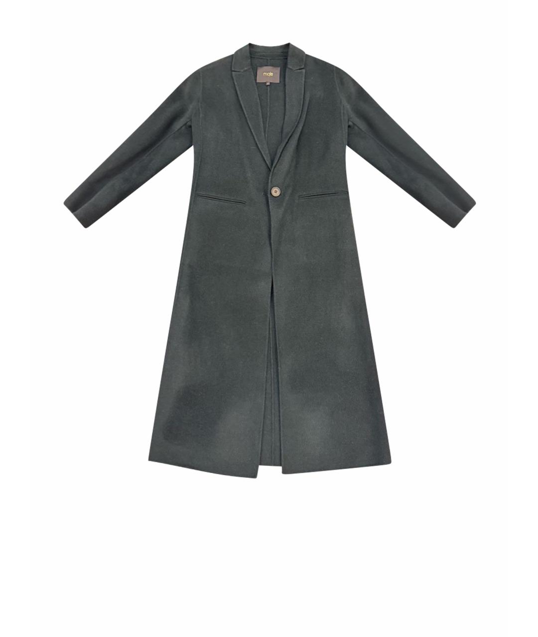 MAJE Зеленые шерстяное пальто, фото 1