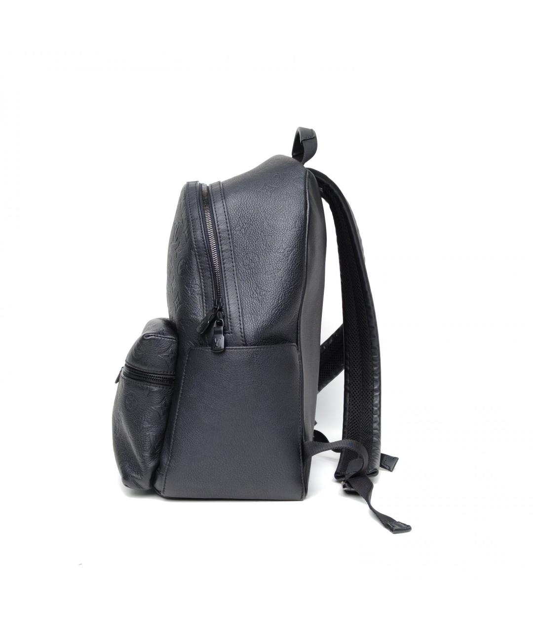 LOUIS VUITTON Черный кожаный рюкзак, фото 6