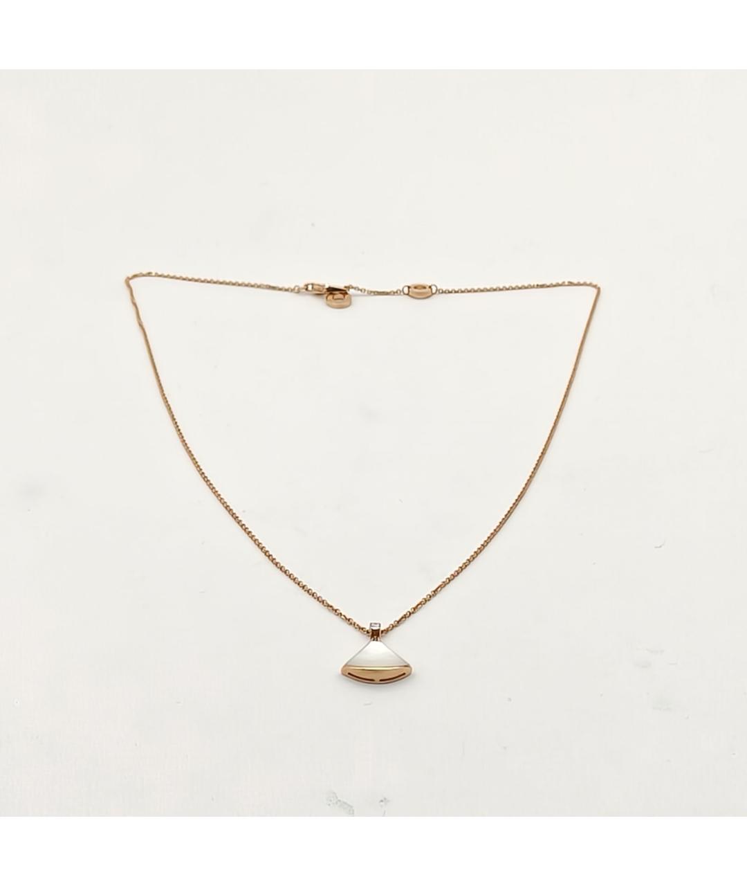 BVLGARI Золотое колье из розового золота, фото 7