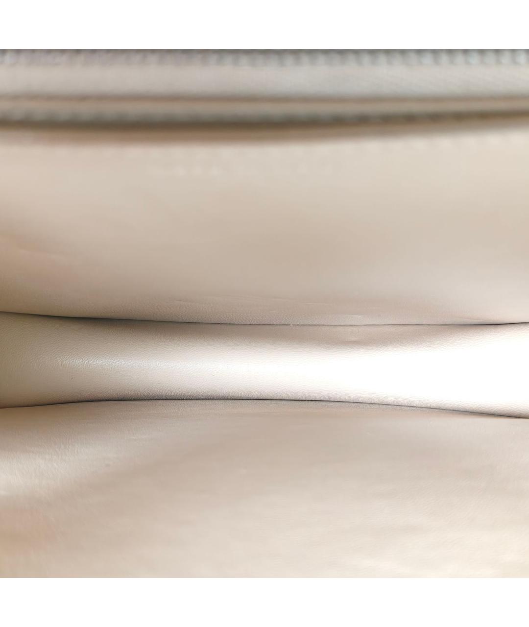 CELINE Бежевая кожаная сумка через плечо, фото 8