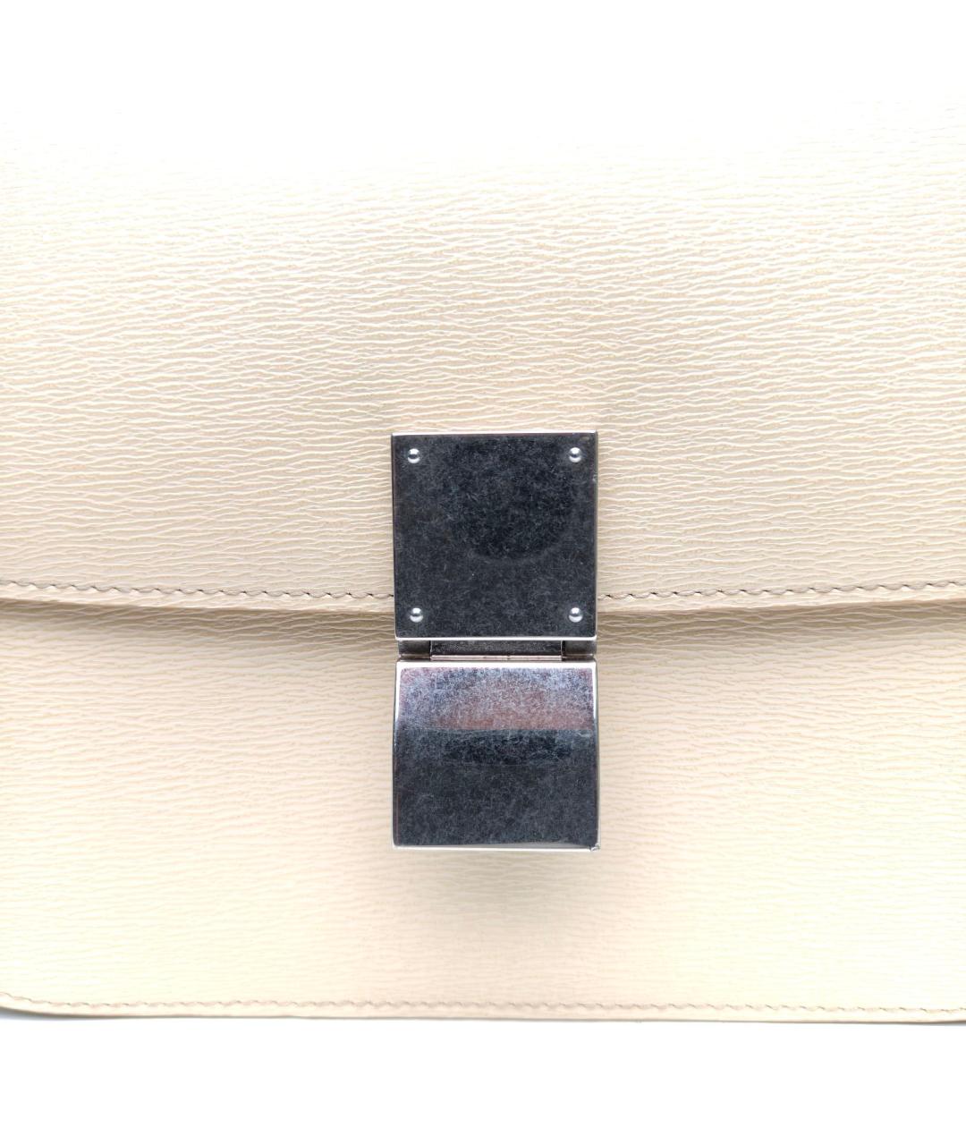 CELINE Бежевая кожаная сумка через плечо, фото 7