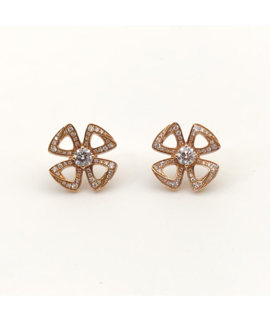 BVLGARI Золотые серьги из розового золота, фото 3