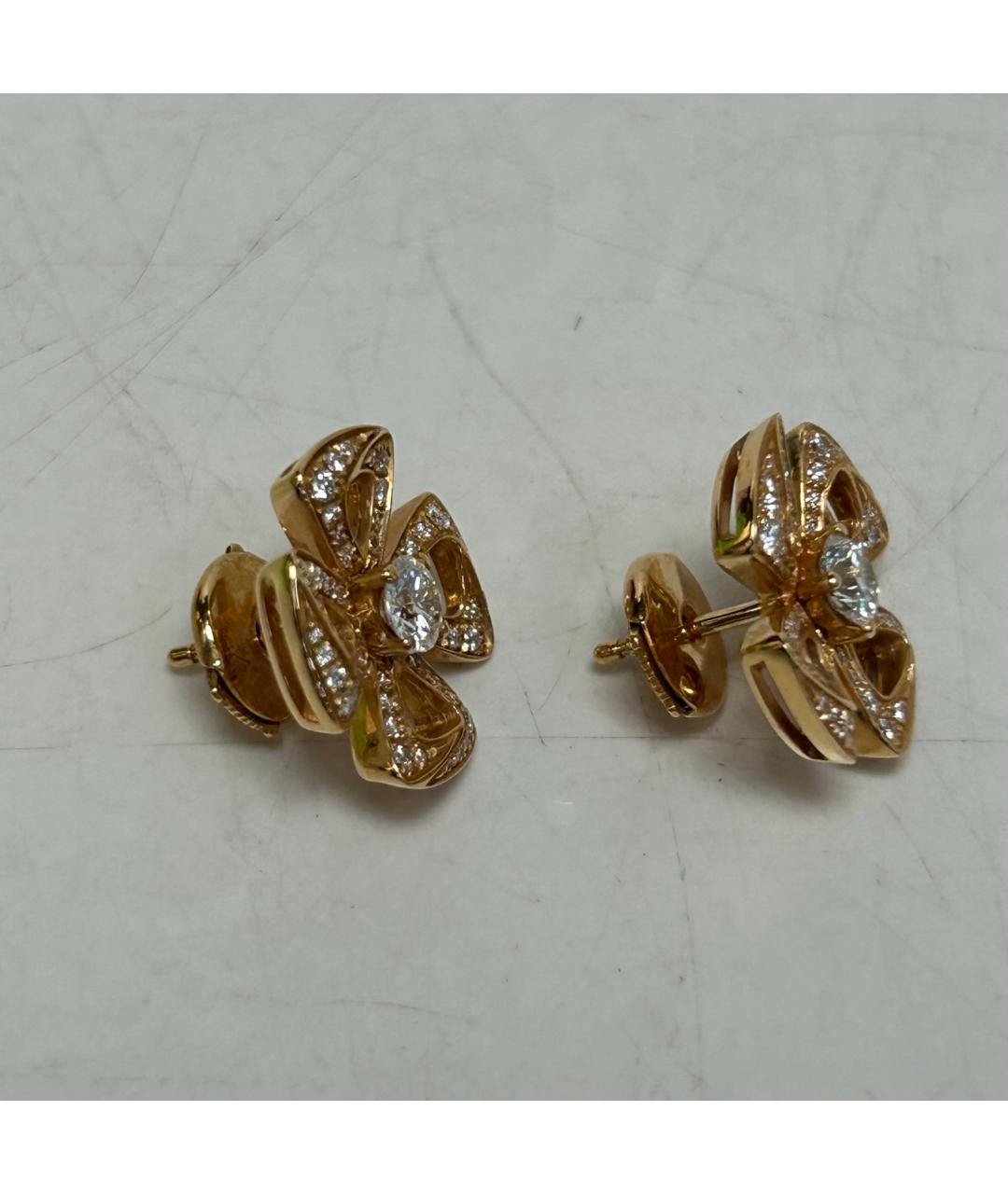BVLGARI Золотые серьги из розового золота, фото 9