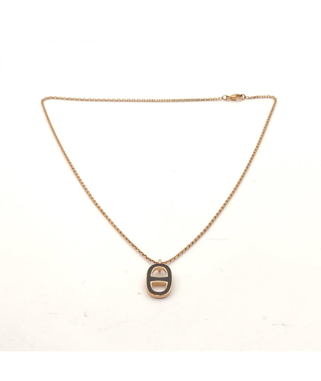 HERMES Золотая металлическая цепочка, фото 7