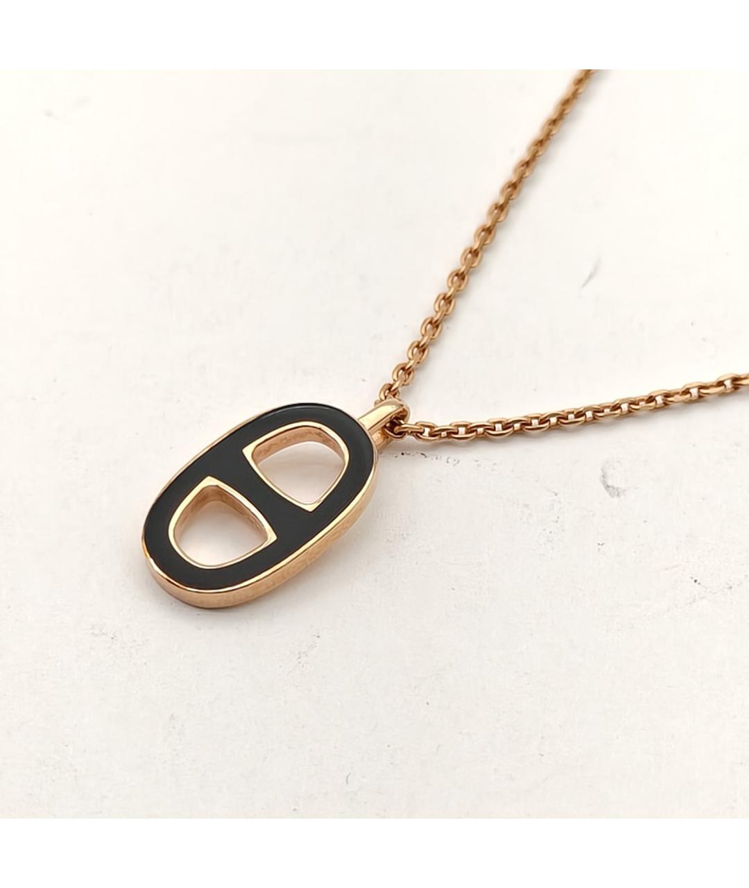 HERMES Золотая металлическая цепочка, фото 4