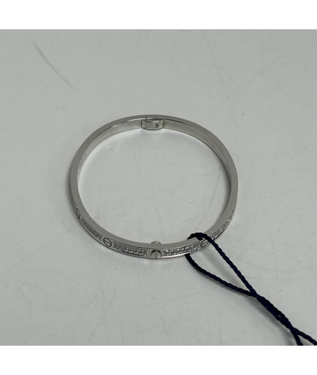 CARTIER Серебрянный браслет из белого золота, фото 8