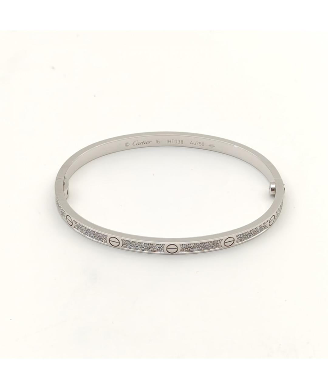 CARTIER Серебрянный браслет из белого золота, фото 5