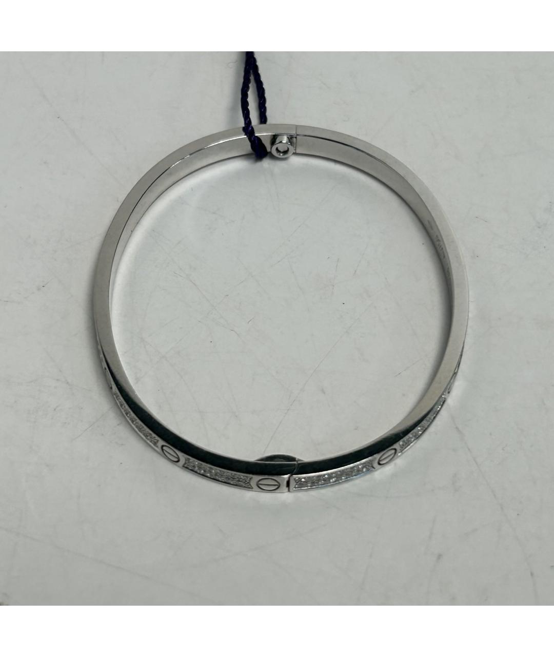 CARTIER Серебрянный браслет из белого золота, фото 7