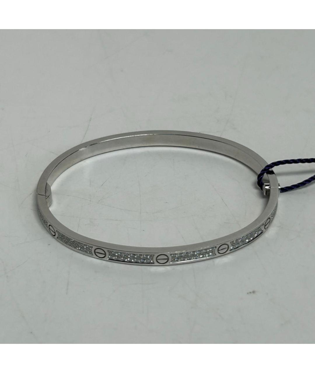 CARTIER Серебрянный браслет из белого золота, фото 6