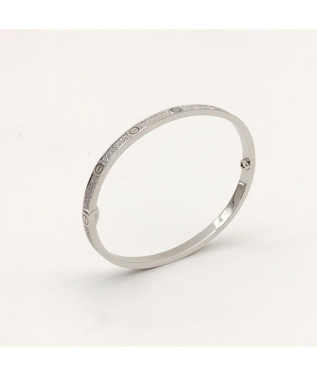 CARTIER Серебрянный браслет из белого золота, фото 3