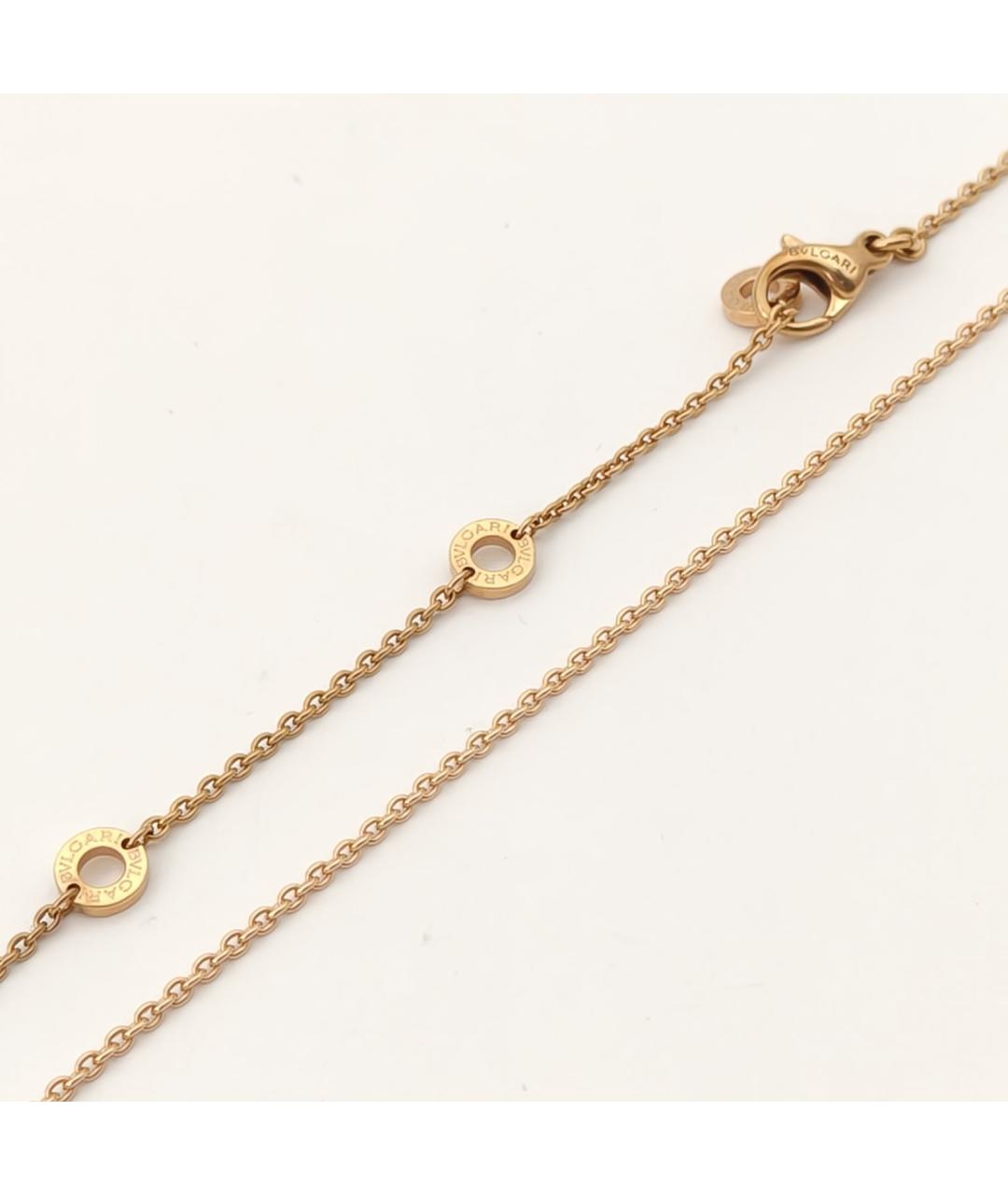 BVLGARI Белая подвеска из розового золота, фото 6