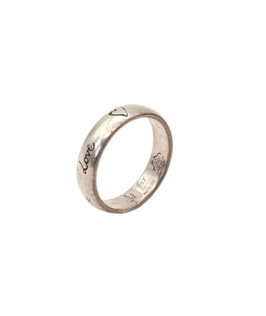 GUCCI Серебряное серебряное кольцо, фото 1