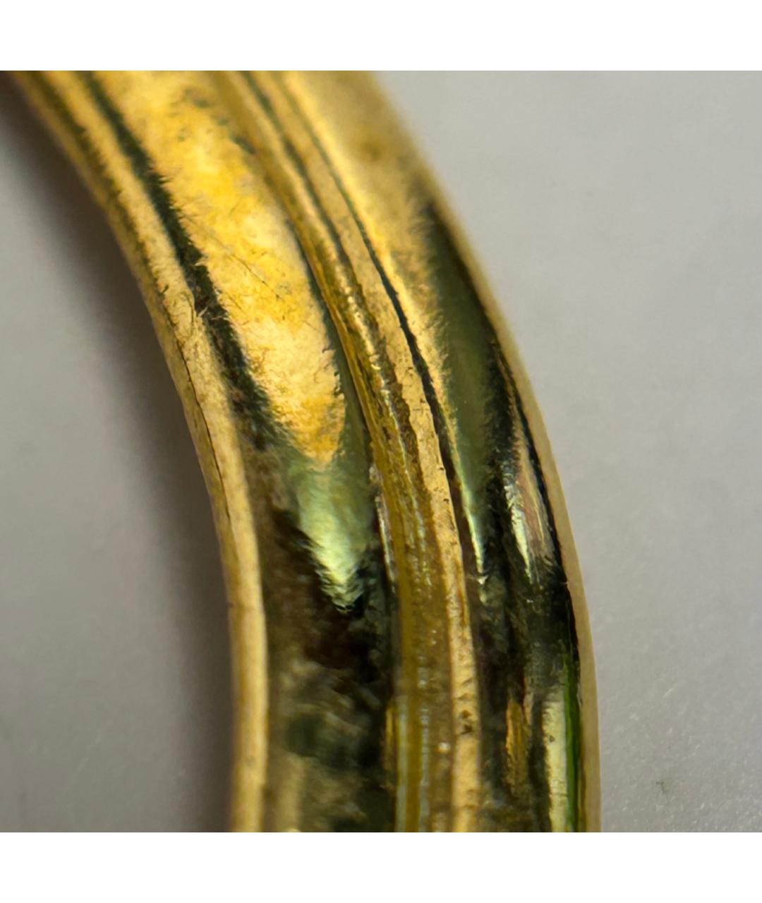 CHANEL Золотые металлические серьги, фото 9