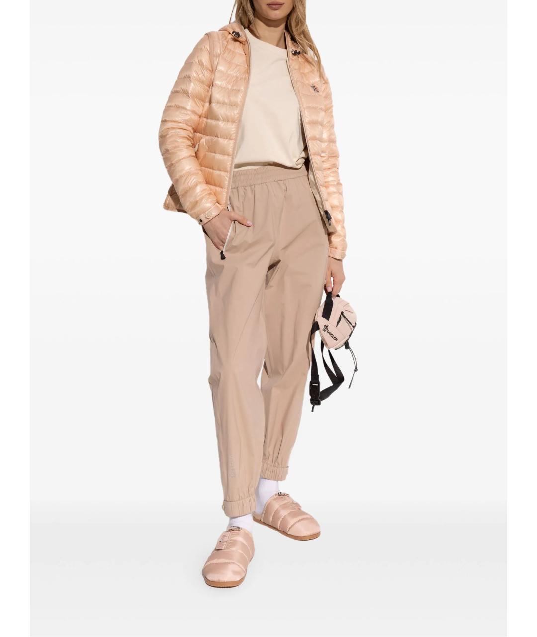 MONCLER GRENOBLE Розовая полиамидовая куртка, фото 2