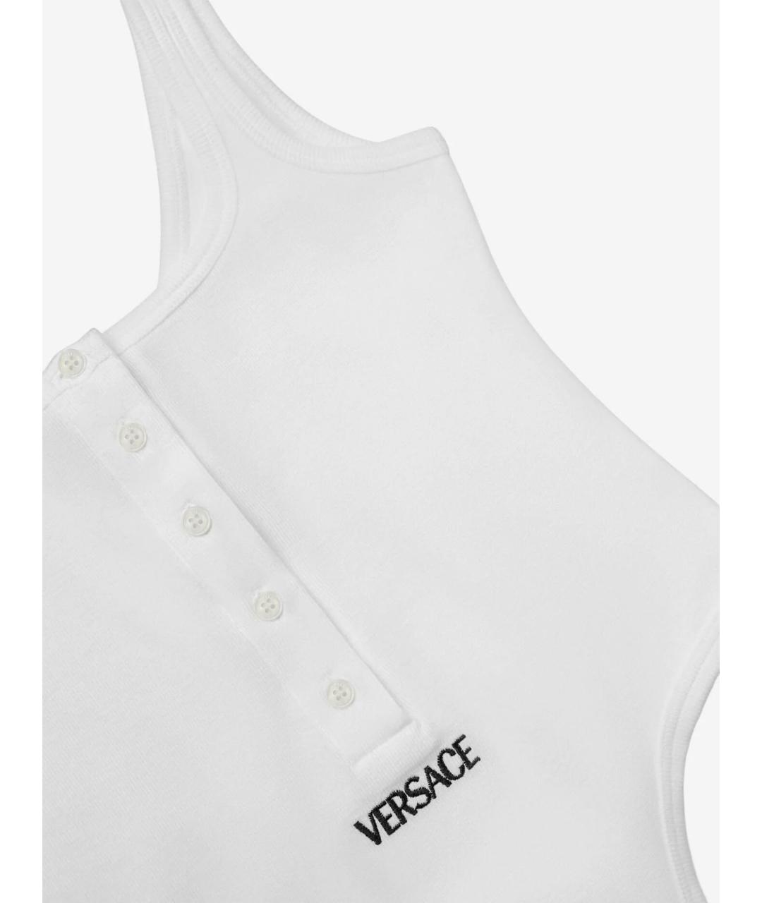 VERSACE Белое хлопковое боди, фото 3