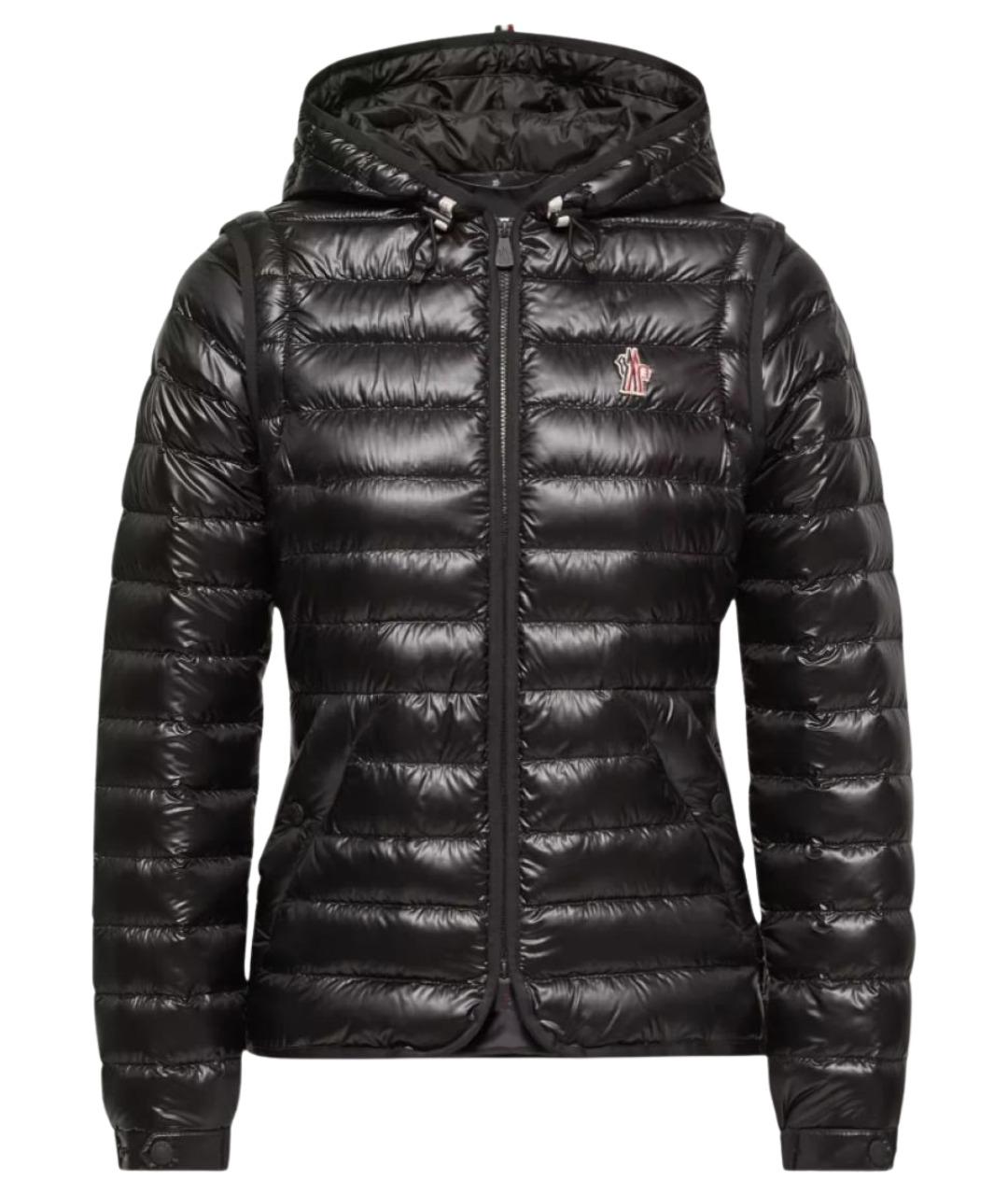 MONCLER GRENOBLE Черный полиамидовый пуховик, фото 1