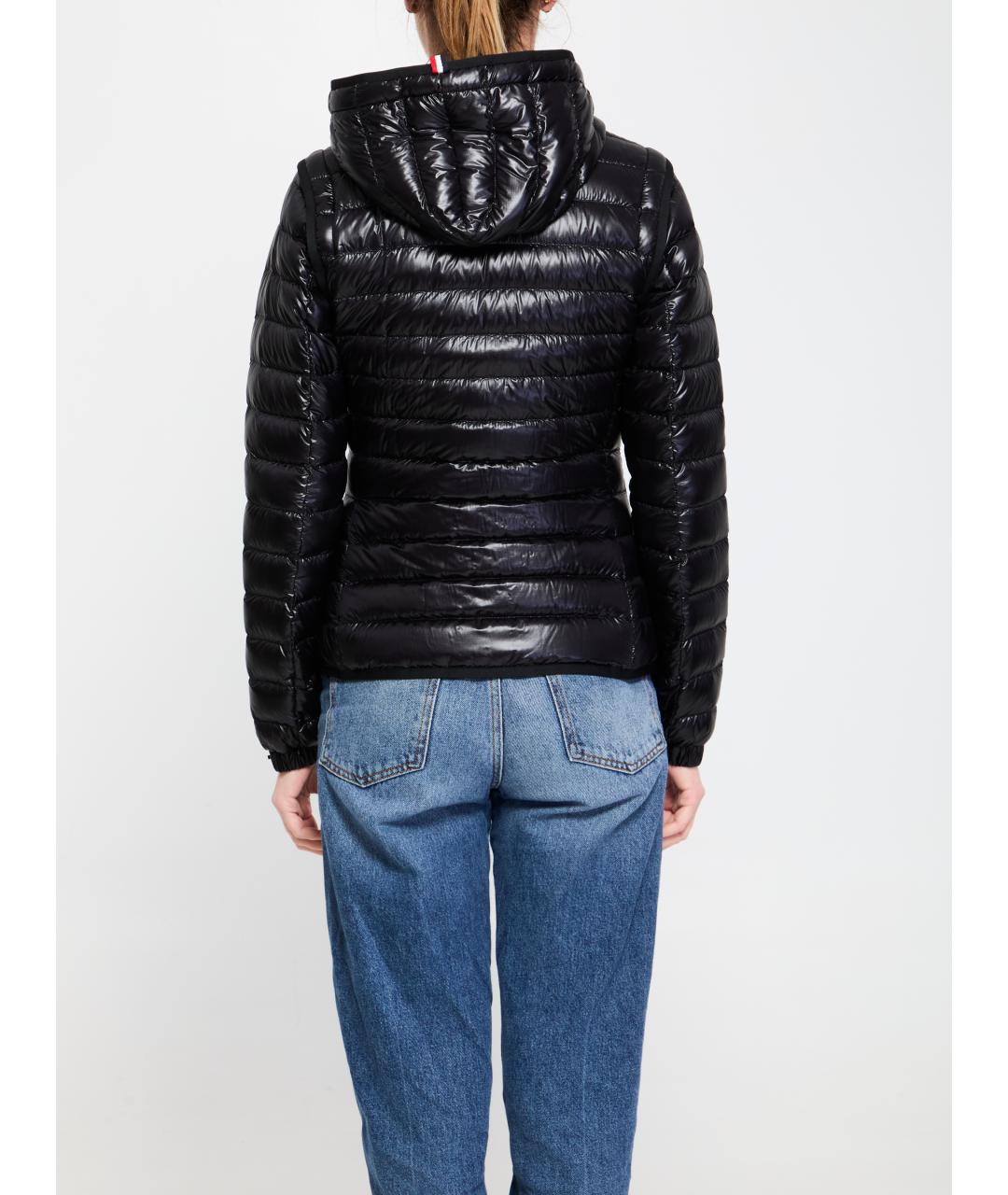 MONCLER GRENOBLE Черный полиамидовый пуховик, фото 5