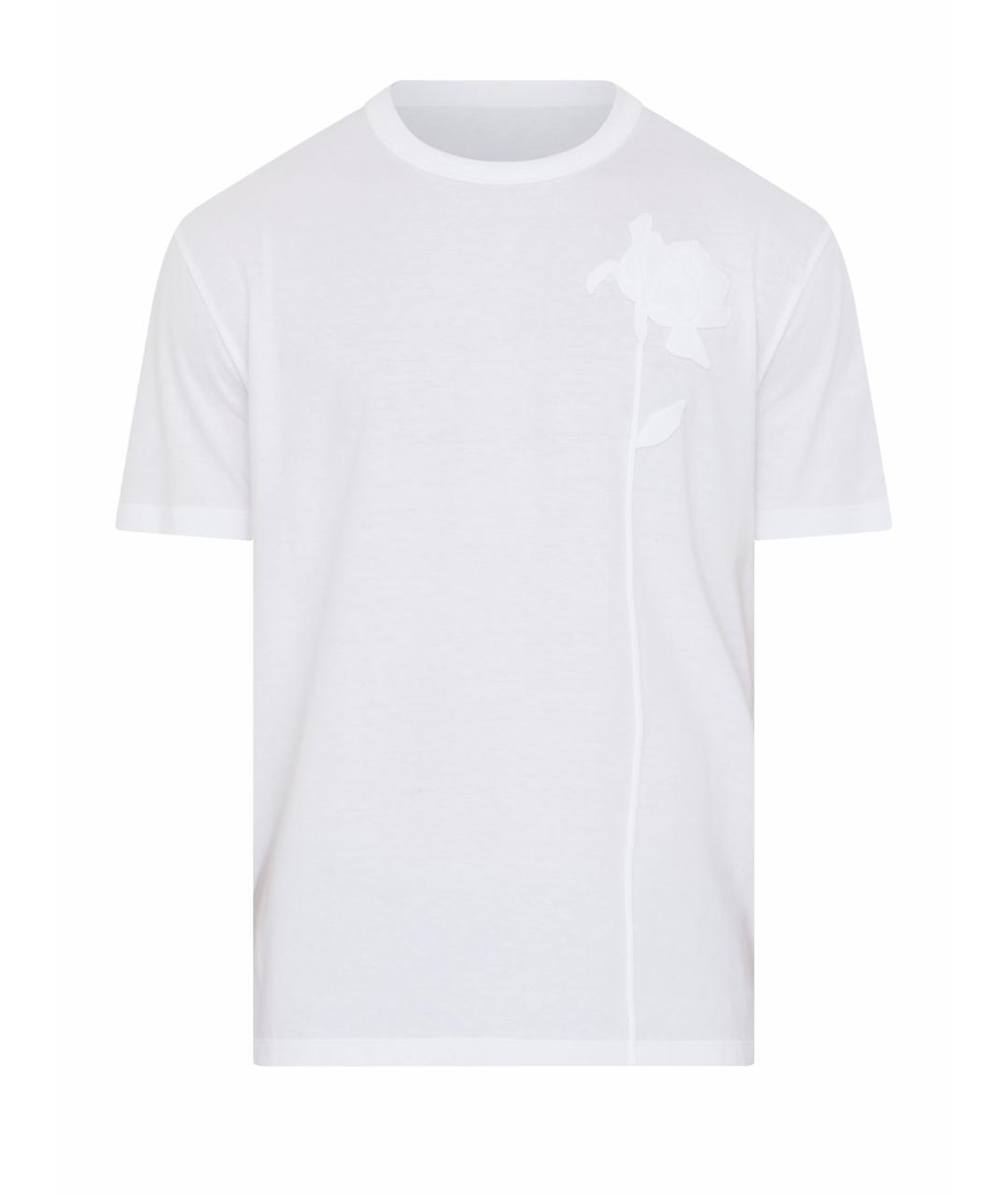 VALENTINO Белая хлопковая футболка, фото 1