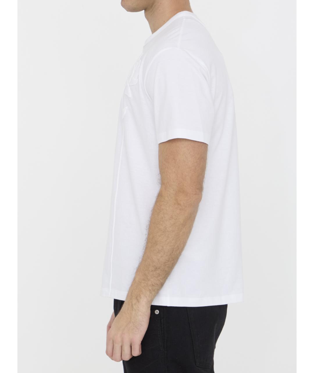 VALENTINO Белая хлопковая футболка, фото 3