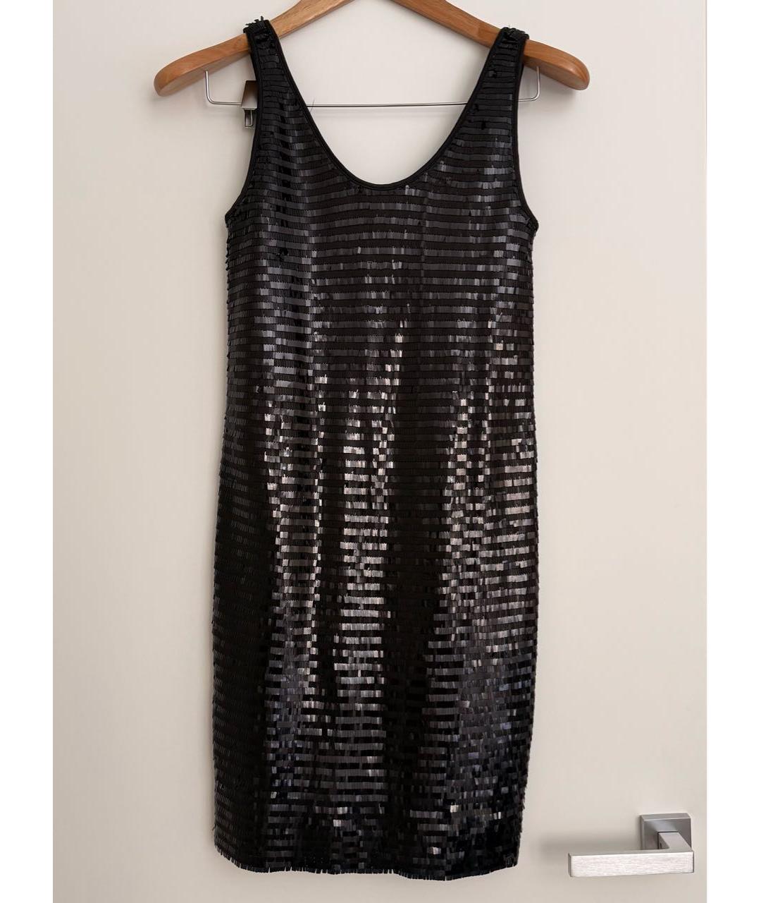 ARMANI EXCHANGE Черное полиэстеровое коктейльное платье, фото 4