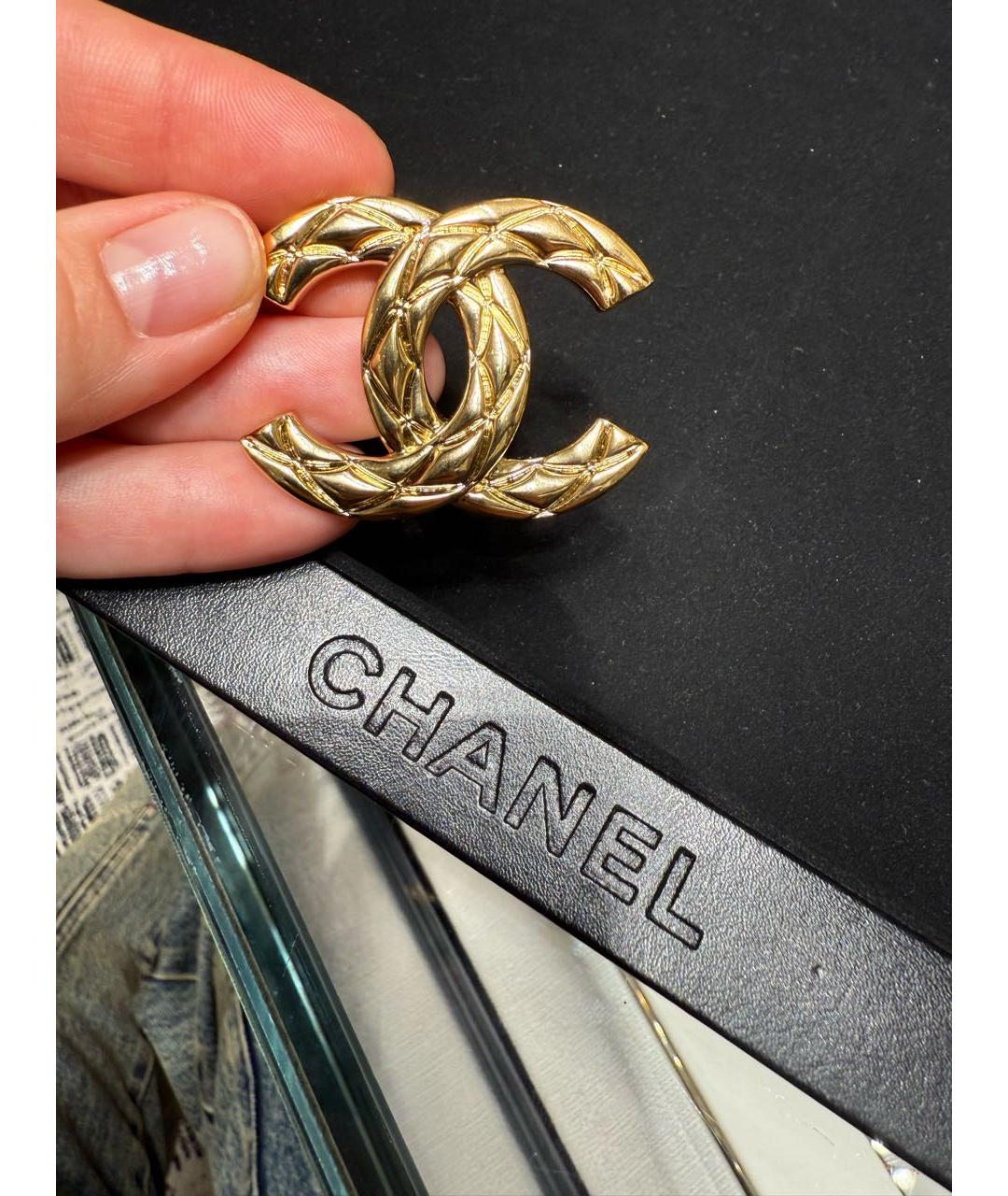 CHANEL Золотая булавка / брошь из желтого золота, фото 3