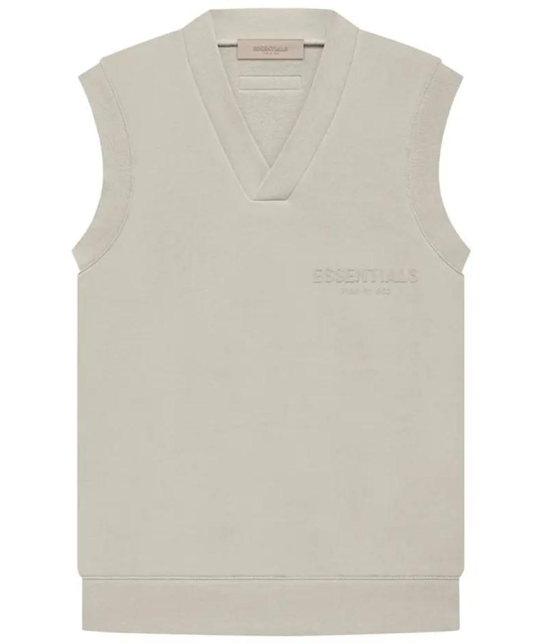 FEAR OF GOD ESSENTIALS Бежевый хлопковый жилет, фото 5