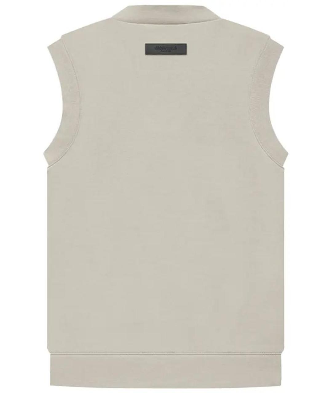 FEAR OF GOD ESSENTIALS Бежевый хлопковый жилет, фото 2