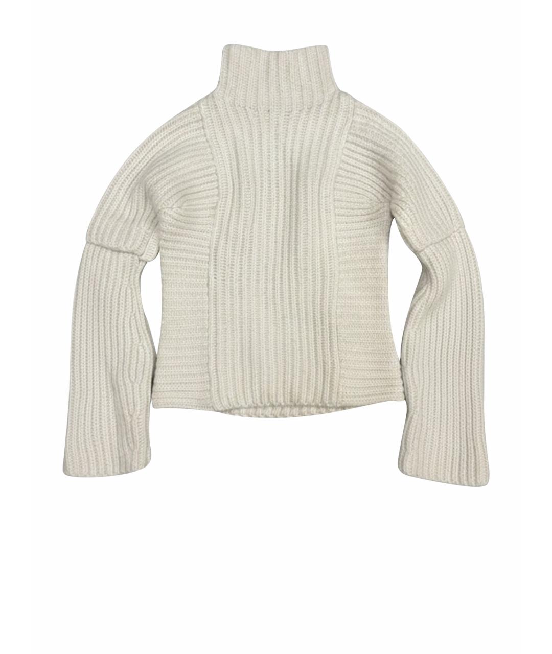 VICTORIA BECKHAM Бежевый шерстяной джемпер / свитер, фото 1