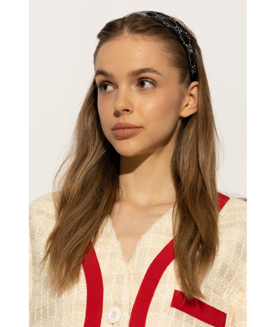 GUCCI Черный ободок, фото 2