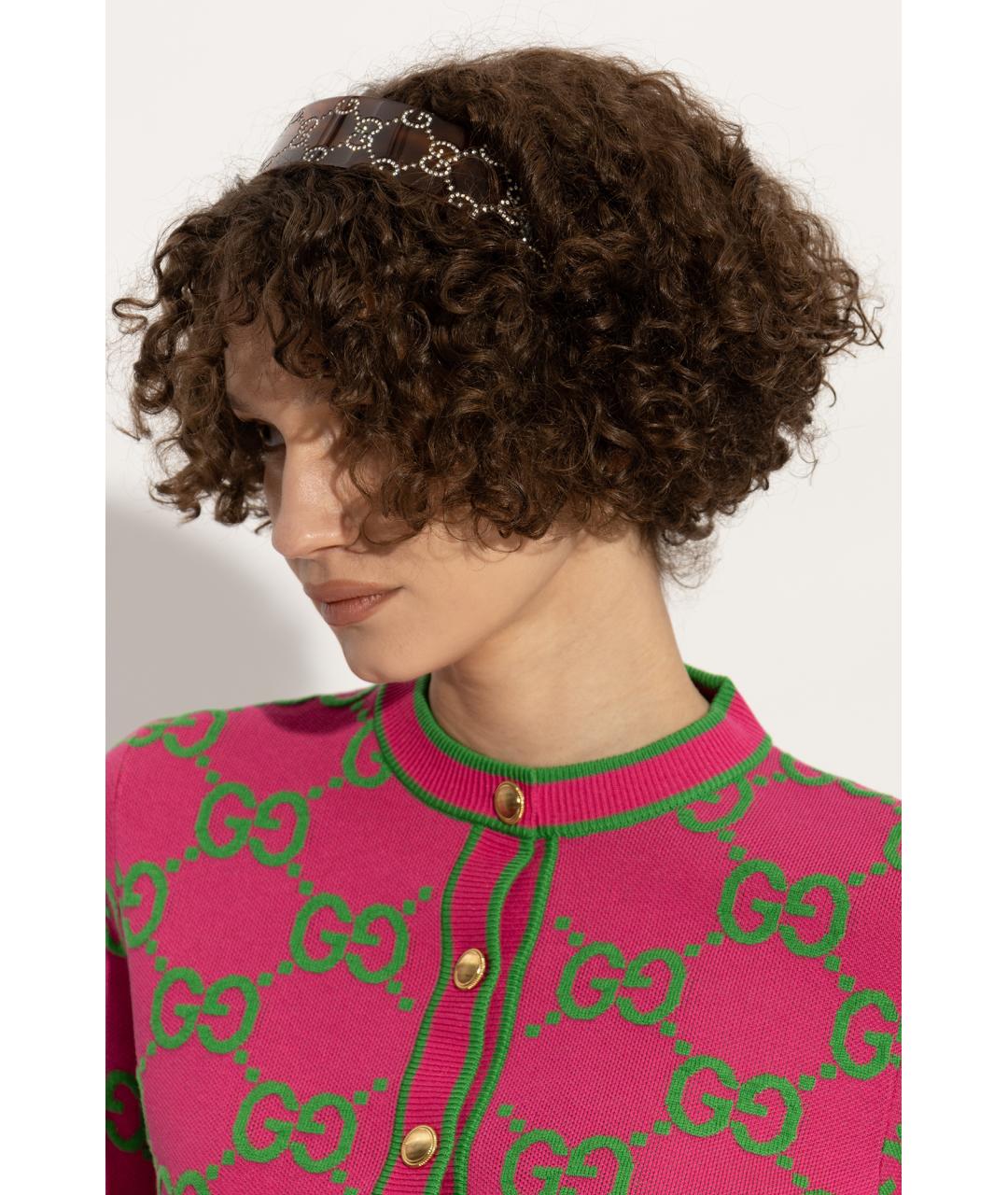 GUCCI Коричневый ободок, фото 4