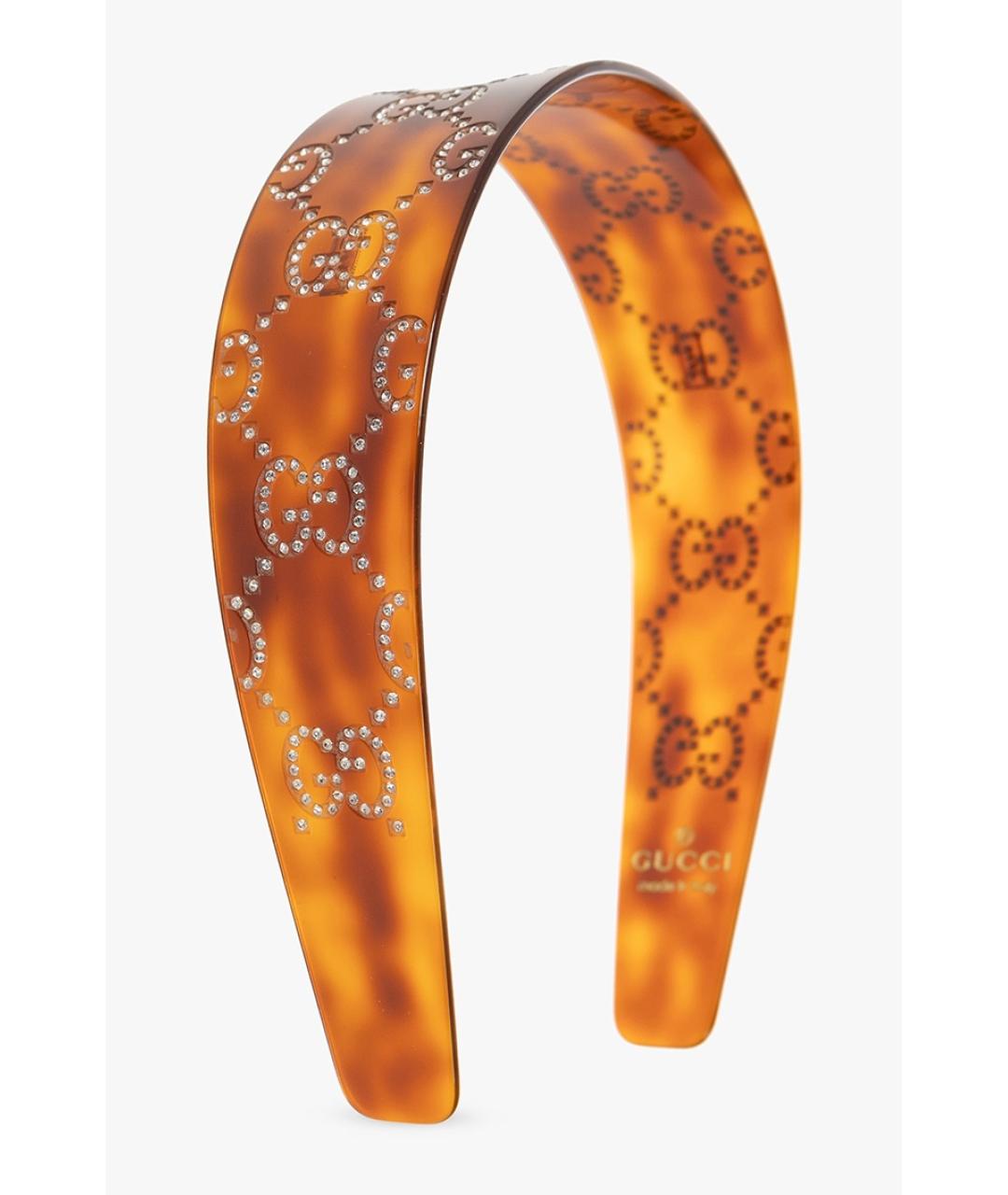 GUCCI Коричневый ободок, фото 5