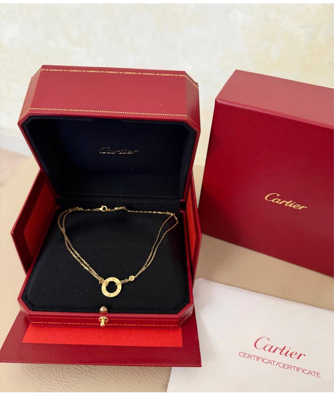 CARTIER Золотое колье из желтого золота, фото 3