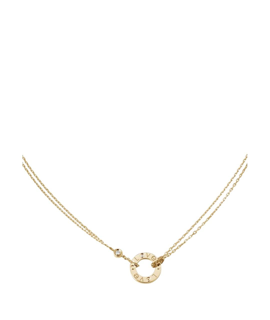 CARTIER Золотое колье из желтого золота, фото 1