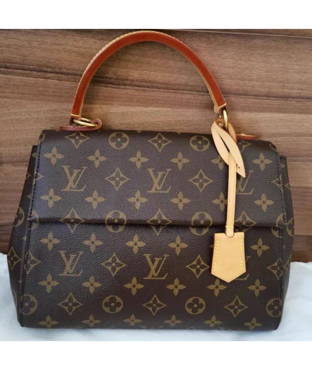 LOUIS VUITTON Коричневая сумка с короткими ручками, фото 4