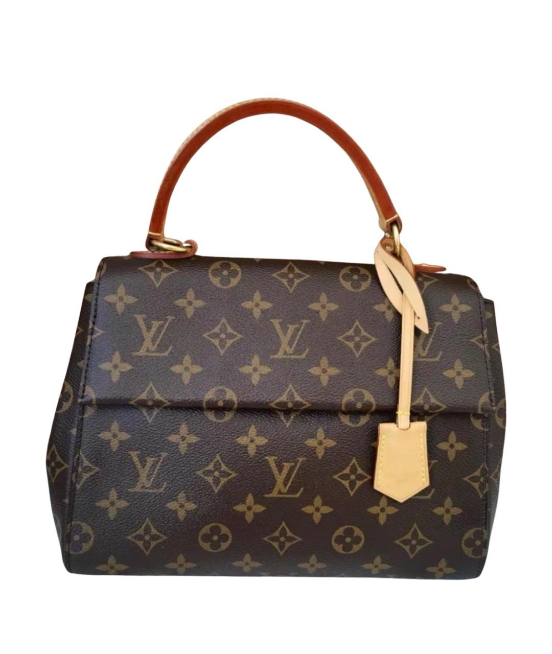 LOUIS VUITTON Коричневая сумка с короткими ручками, фото 1
