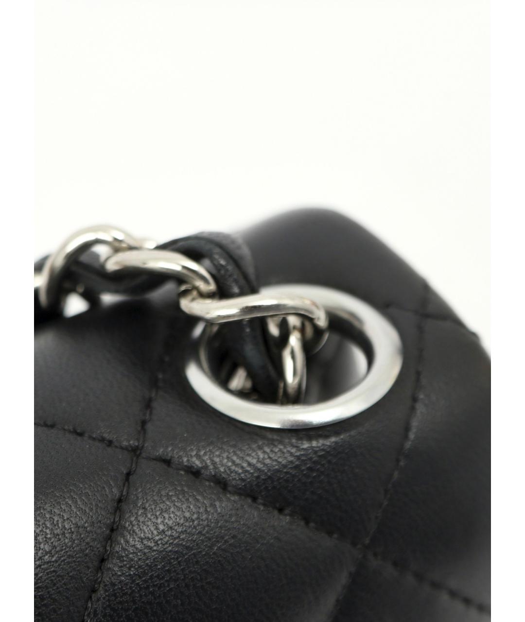 CHANEL Черная кожаная сумка через плечо, фото 8