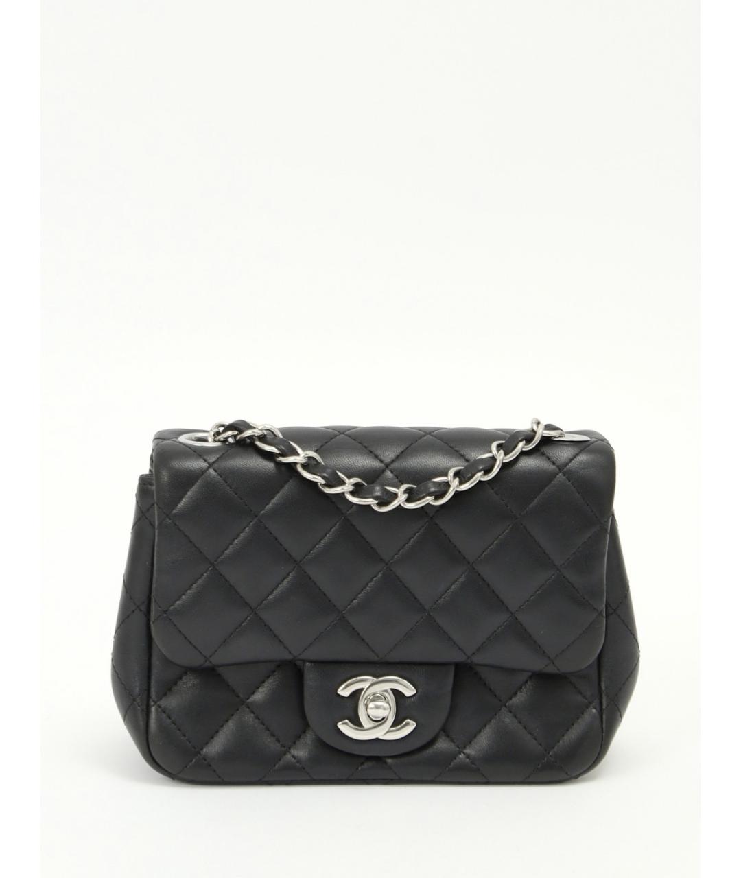 CHANEL Черная кожаная сумка через плечо, фото 10