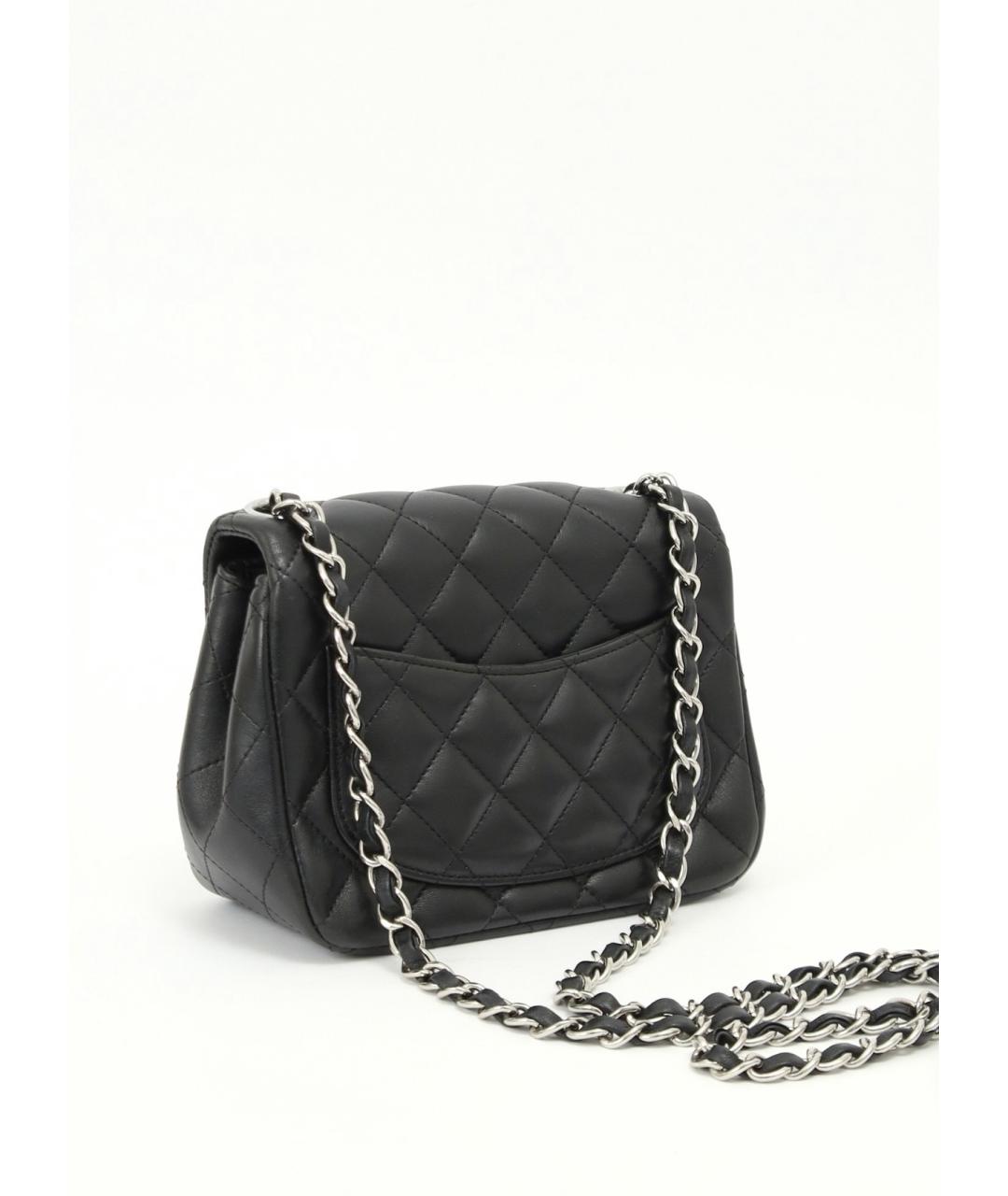 CHANEL Черная кожаная сумка через плечо, фото 3