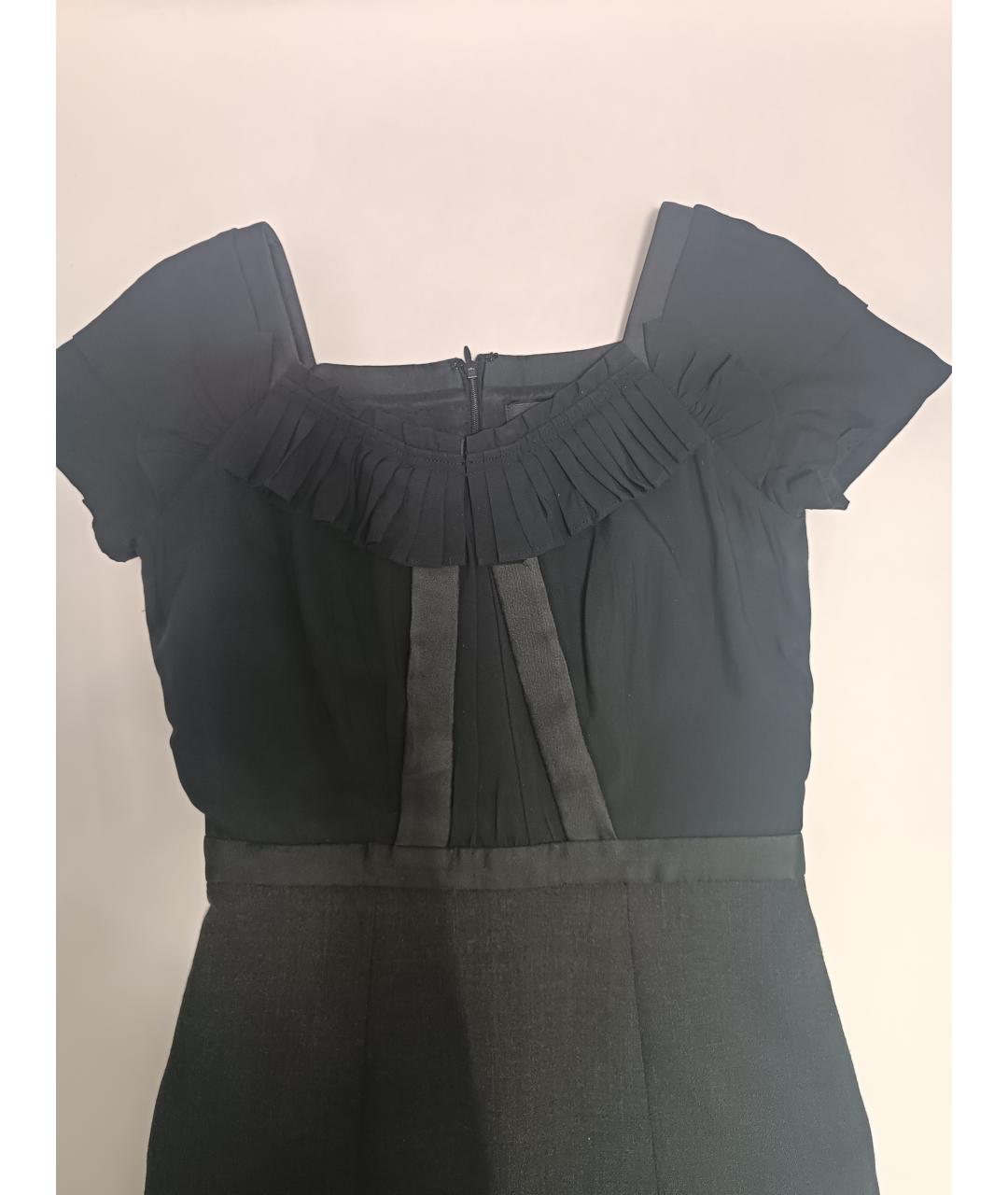 ETRO Черное шерстяное коктейльное платье, фото 7