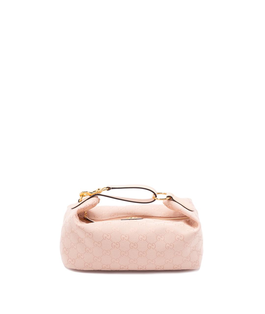GUCCI Розовая хлопковая сумка с короткими ручками, фото 1