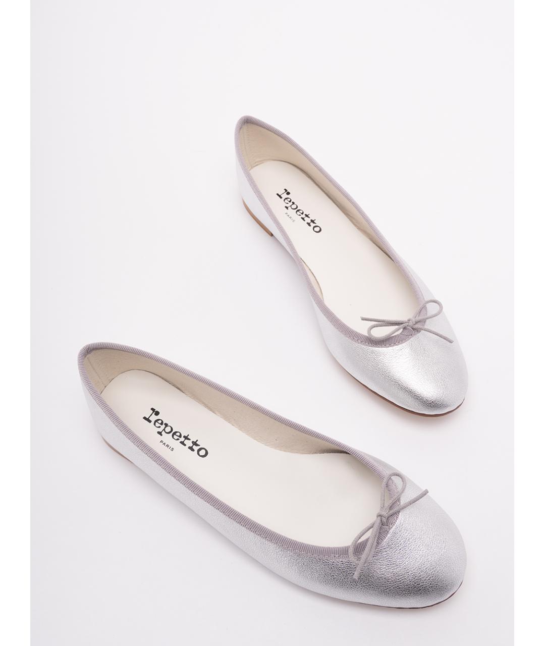 REPETTO Серебряные кожаные балетки, фото 5