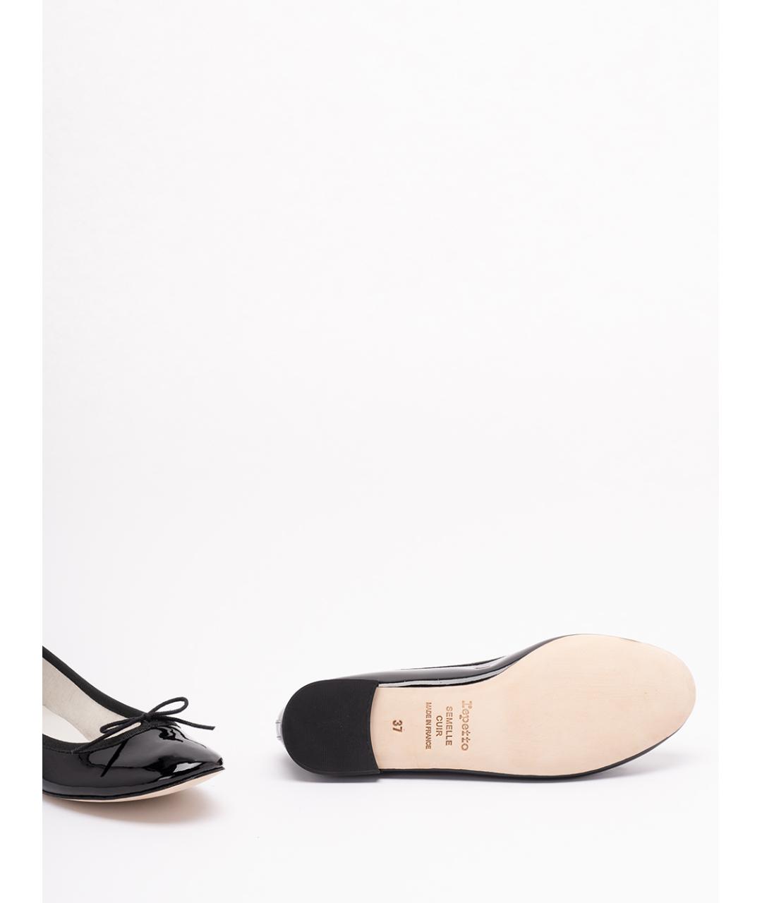 REPETTO Черные кожаные балетки, фото 4